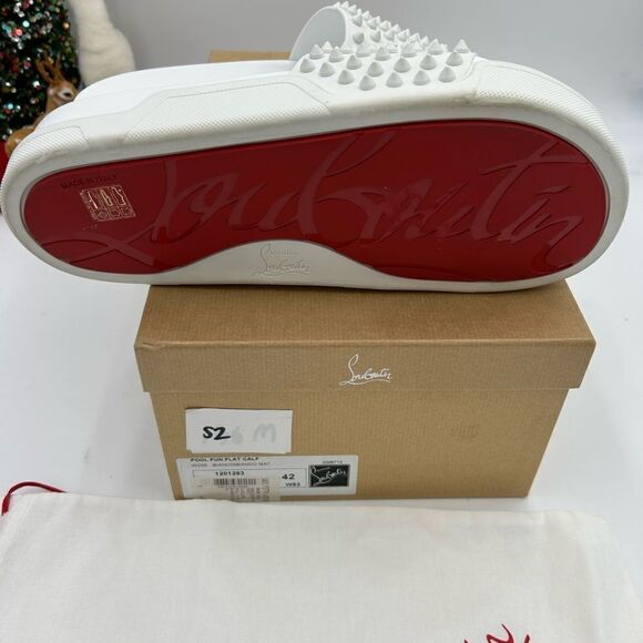 Men’s Christian Louboutin pool fun slides size 42 made in Italy - Picture 10 of 11